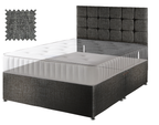 Premium Hopsack Slate Contract Divan