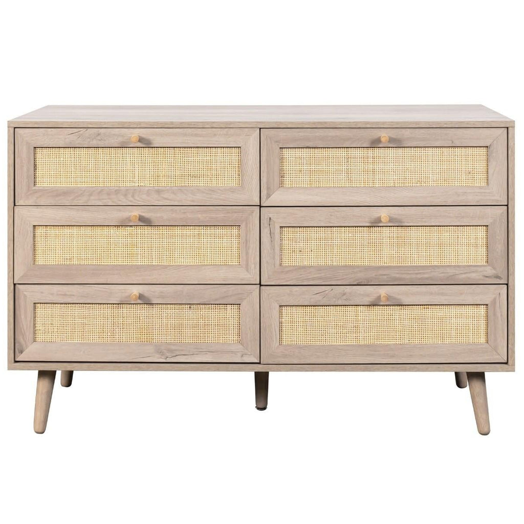 Willow Rattan 3 Door Wardrobe 3 Piece Bedroom Set
