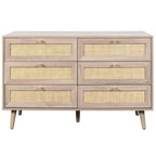 Willow Rattan 3 Door Wardrobe 3 Piece Bedroom Set