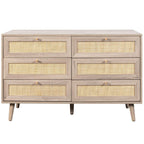 Willow Rattan 2 Door Wardrobe 3 Piece Bedroom Set