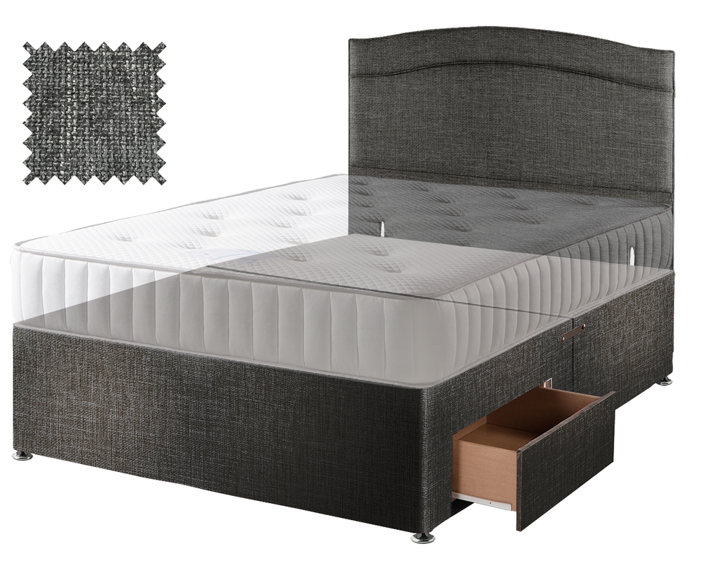Premium Hopsack Slate Contract Divan