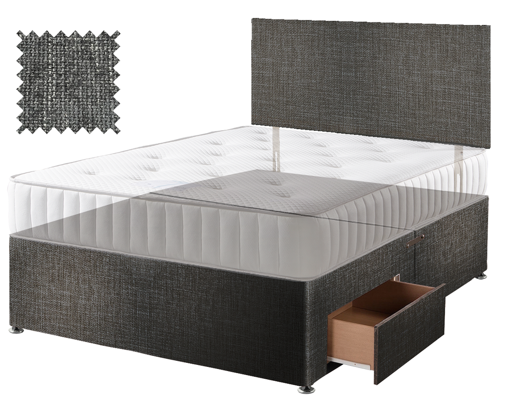 Premium Hopsack Slate Contract Divan