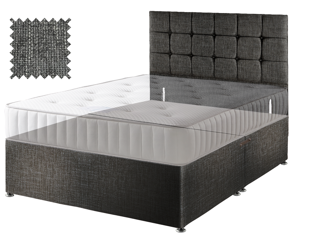 Premium Hopsack Slate Contract Divan