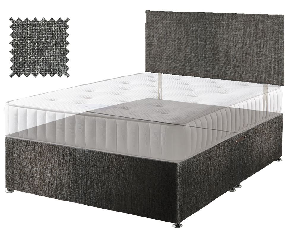 Premium Hopsack Slate Contract Divan