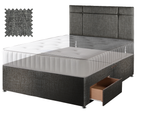 Premium Hopsack Slate Contract Divan