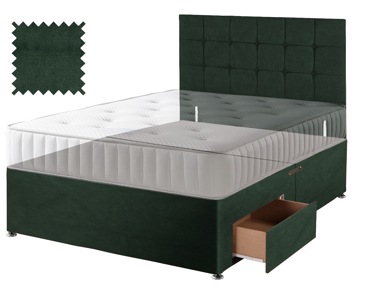 Premium Malia Green Contract Divan