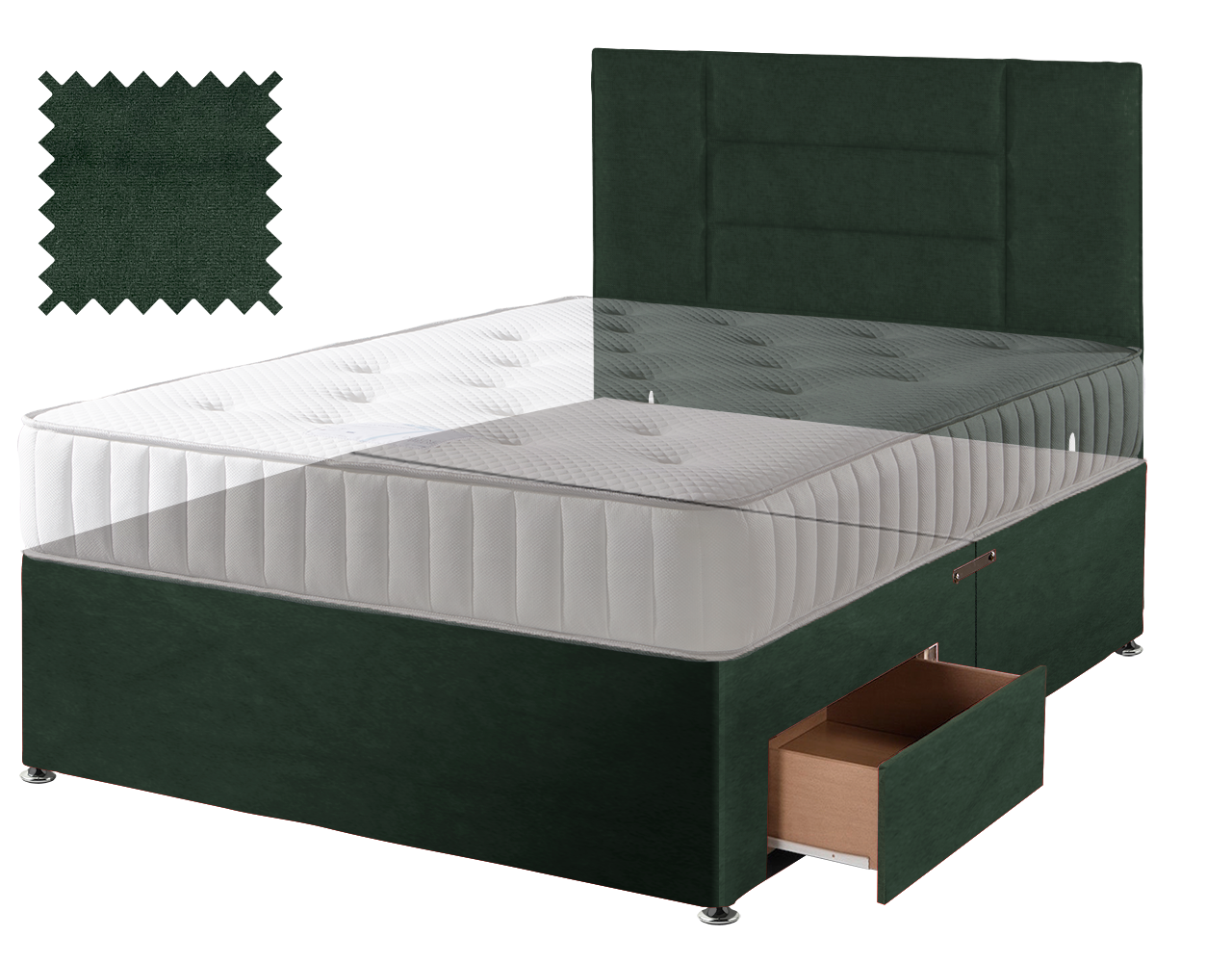 Premium Malia Green Contract Divan