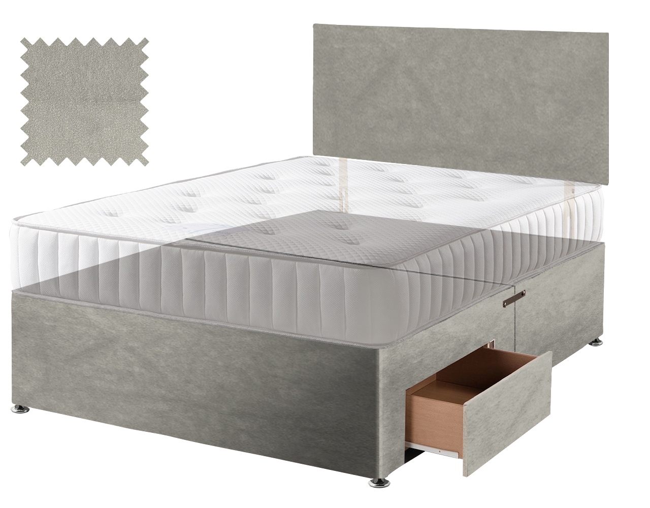 Premium Malia Silver Contract Divan