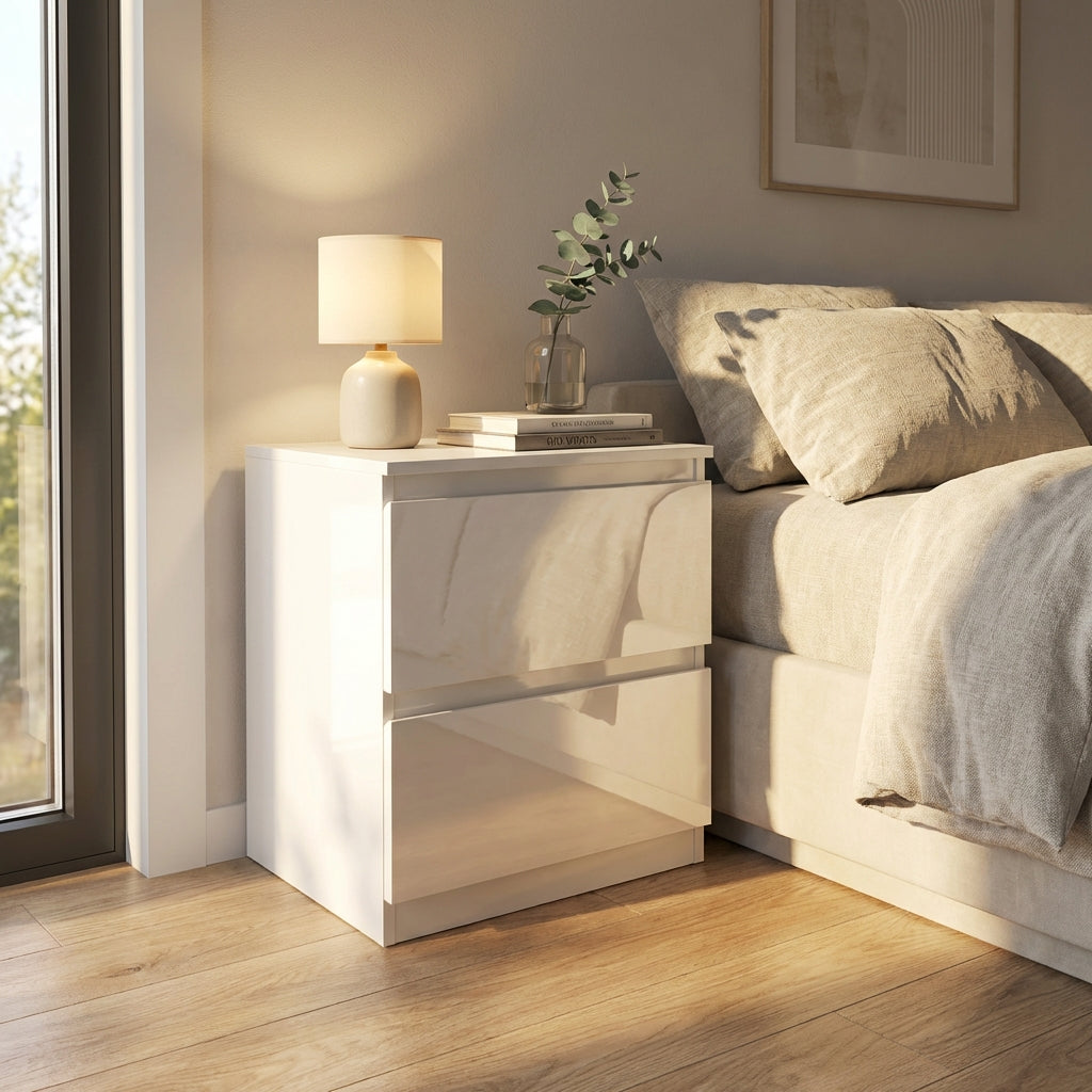 Soho 2 Drawer Bedside Table