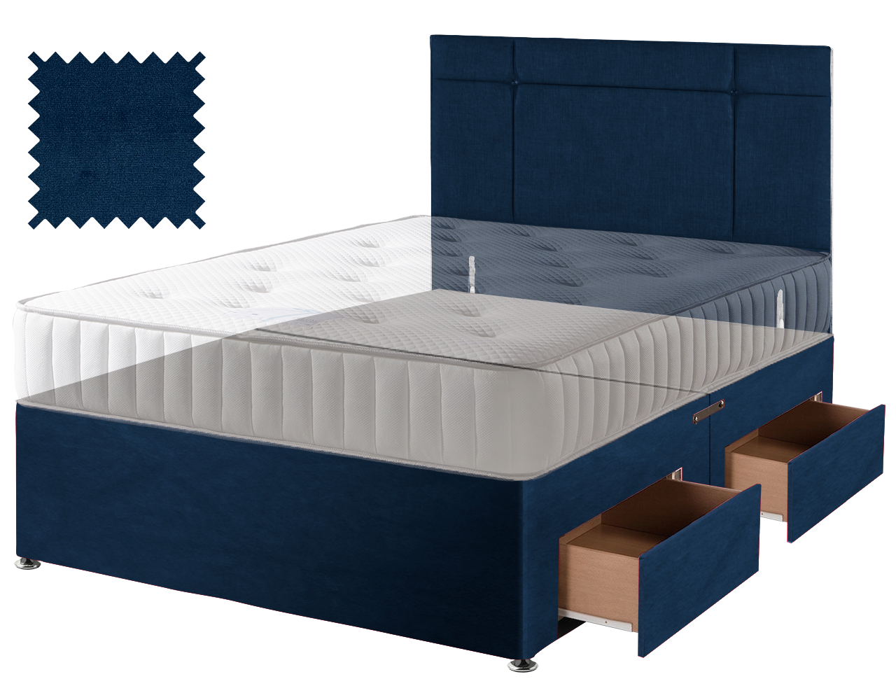 Premium Malia Blue Contract Divan