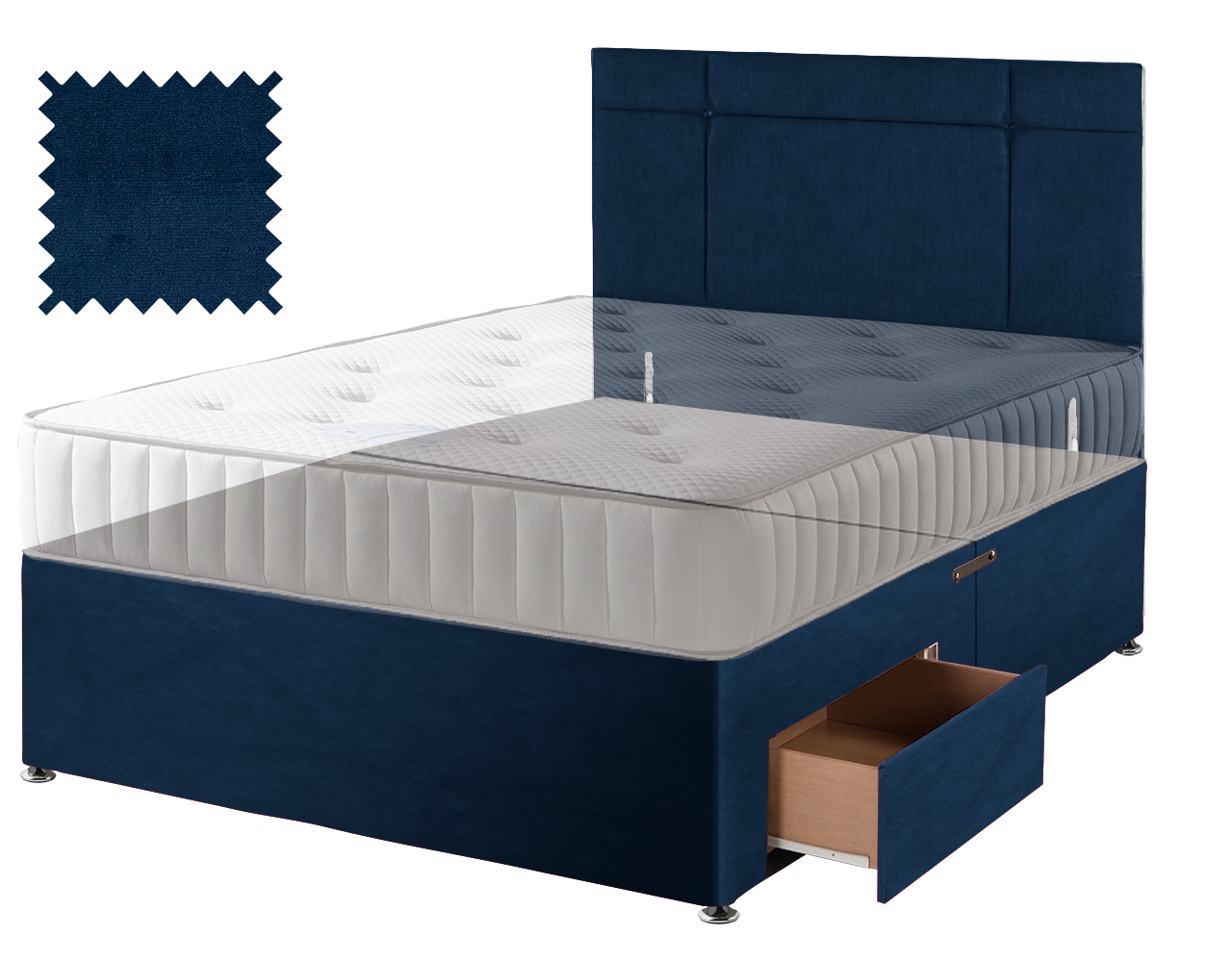 Premium Malia Blue Contract Divan
