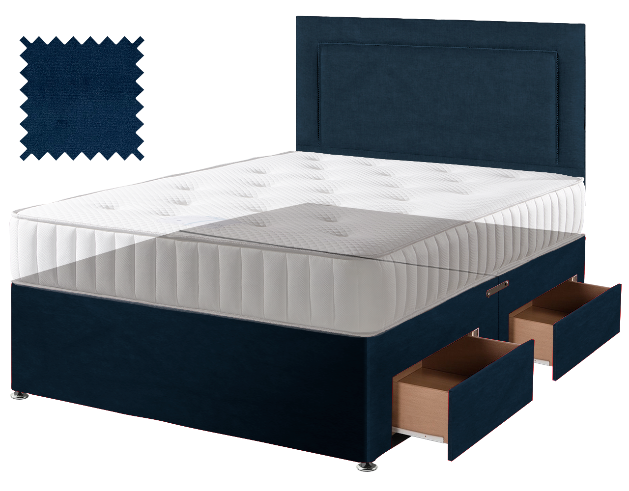 Premium Malia Blue Contract Divan