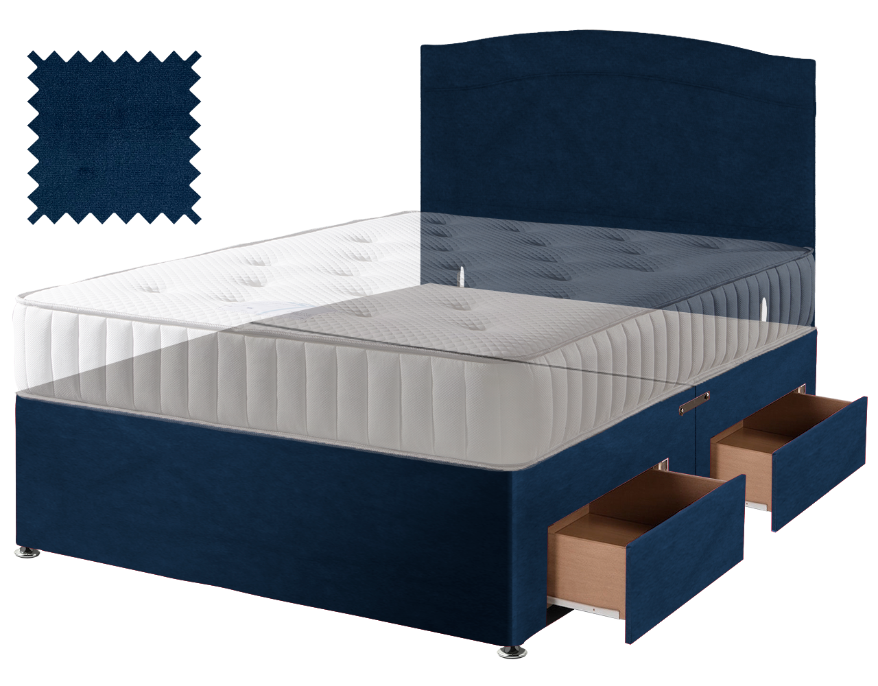 Premium Malia Blue Contract Divan