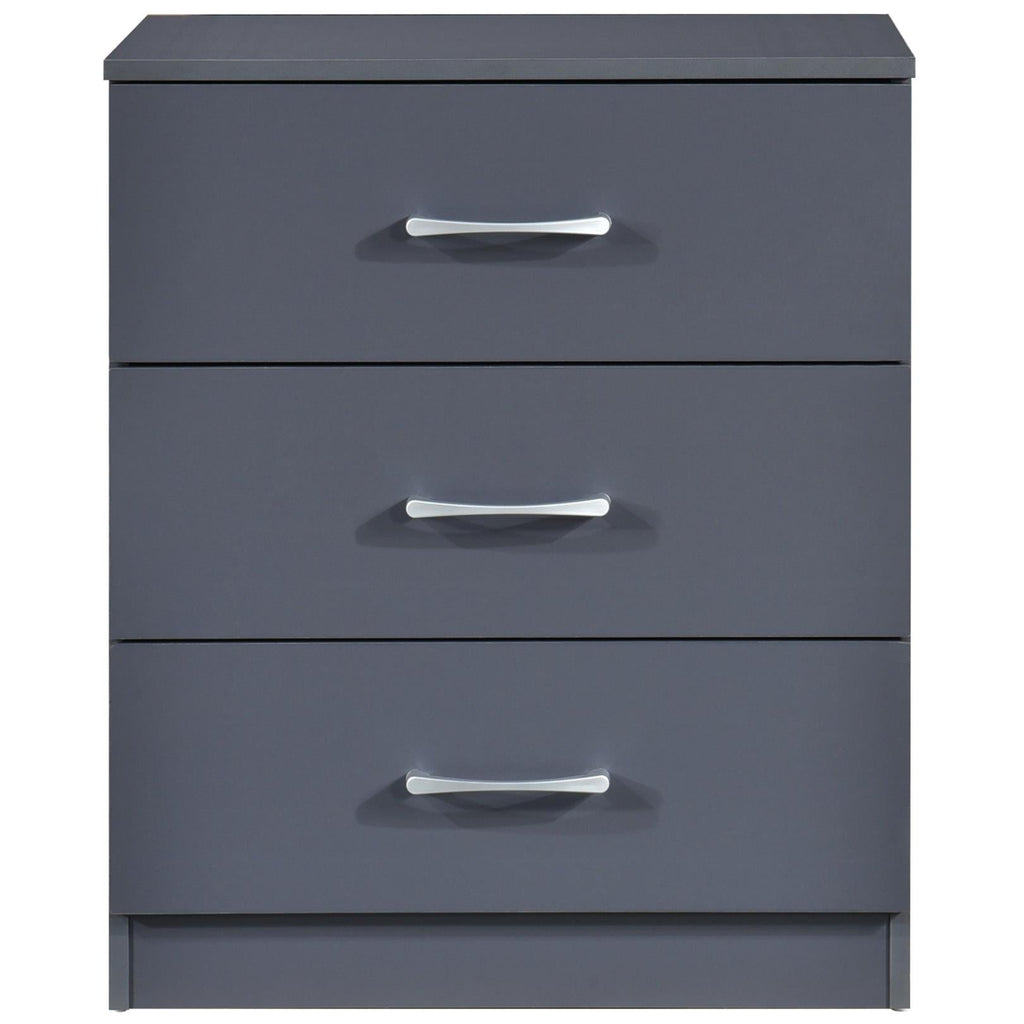 Highbury 3 Drawer Chest of Drawers & 1 Drawer Bedside 2 Piece Bedroom Set
