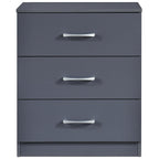 Highbury 3 Drawer Chest of Drawers & 1 Drawer Bedside 2 Piece Bedroom Set