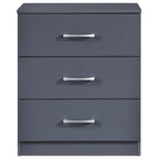 Highbury 3 Drawer Chest of Drawers & 1 Drawer Bedside 3 Piece Bedroom Set