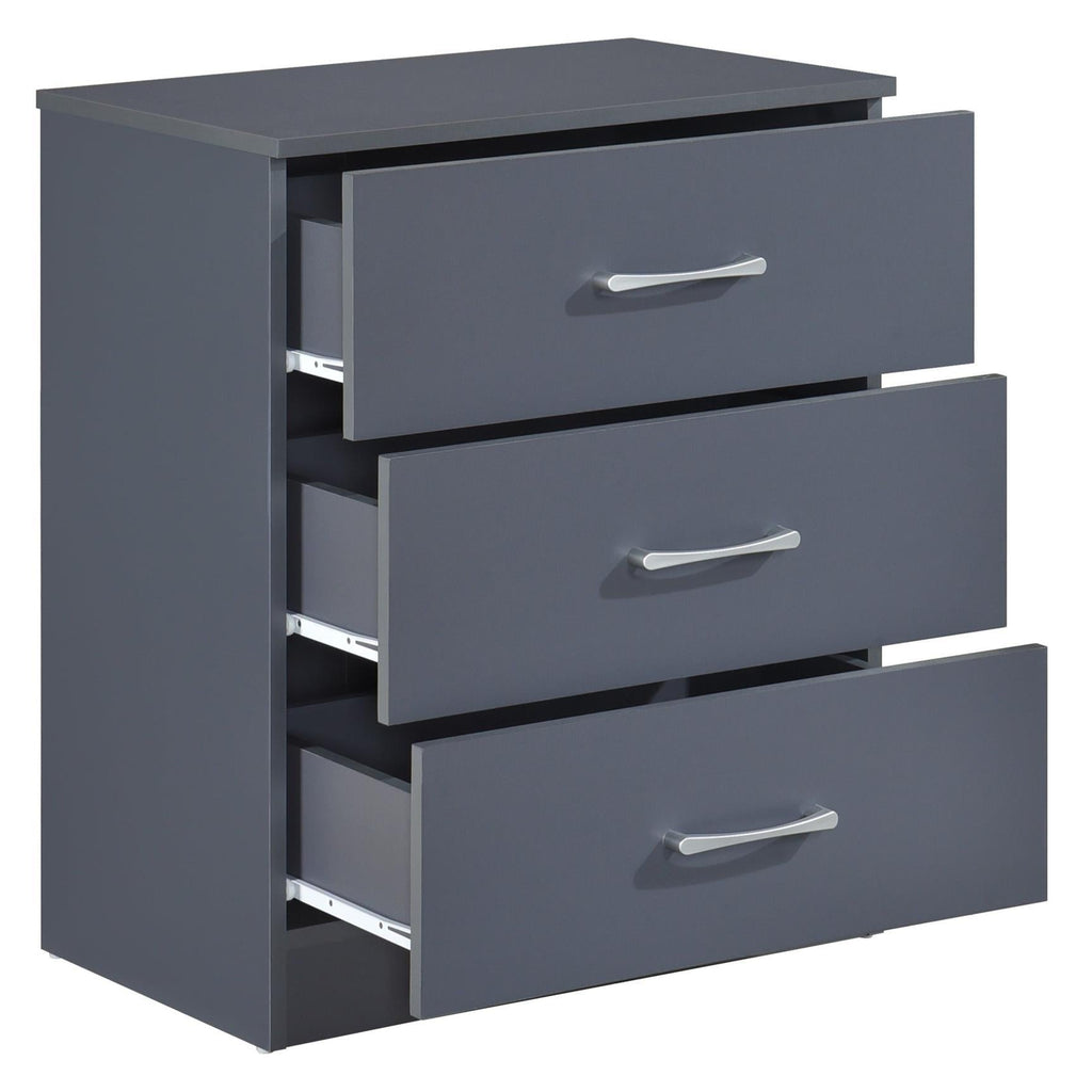 Highbury 2 Door Double Wardrobe & 3 Drawer Chest 2 Piece Bedroom Set