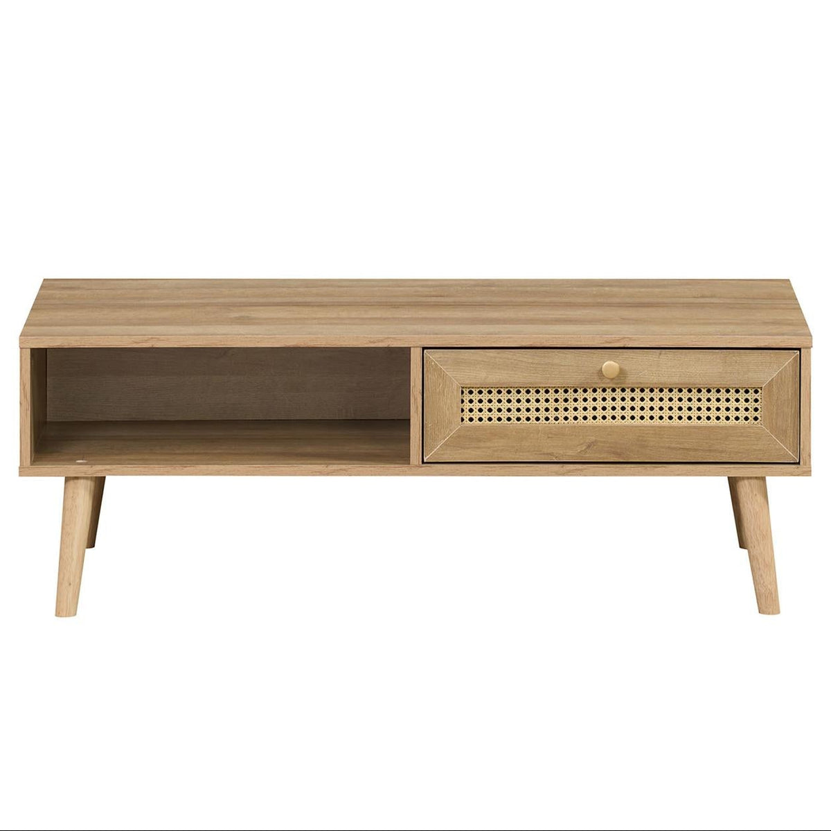 Manila Rattan Effect Coffee Table with Storage Drawer
