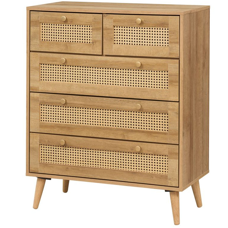 Manila Rattan 2 Door Wardrobe 3 Piece Bedroom Set