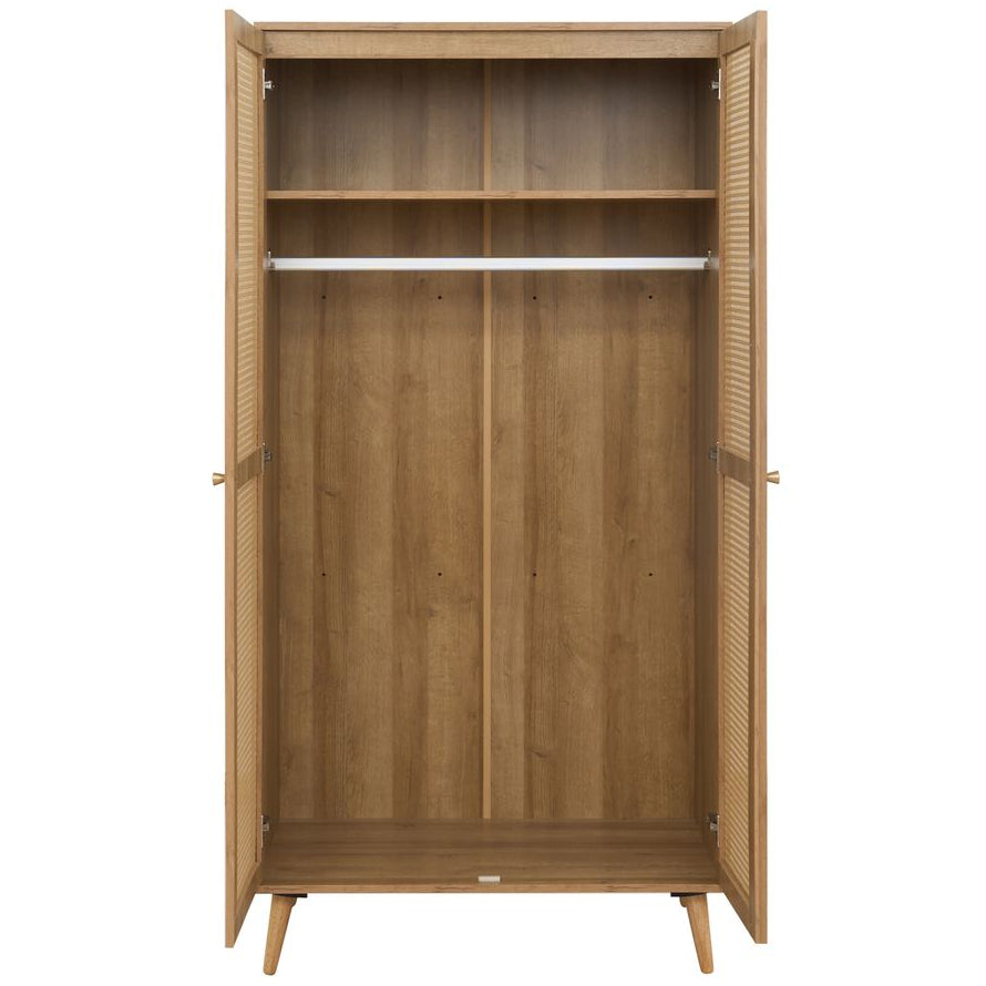 Manila Rattan 2 Door Double Wardrobe