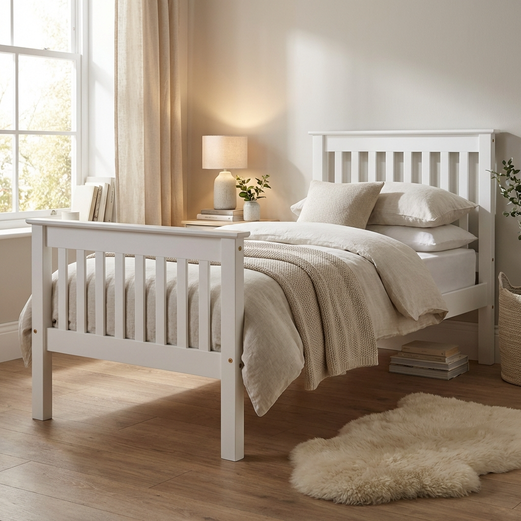 Monaco High Foot End Wooden Bed Frame