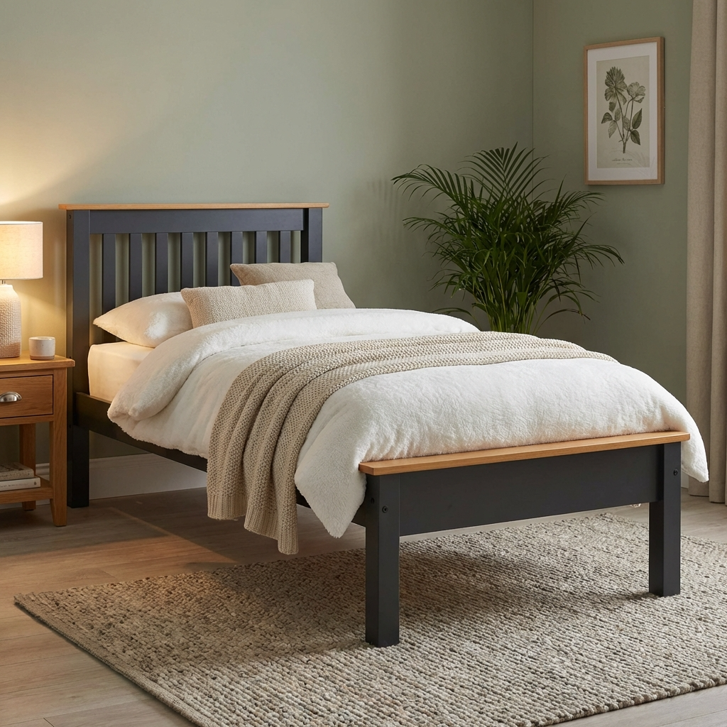 Monaco Low Foot End Wooden Bed Frame