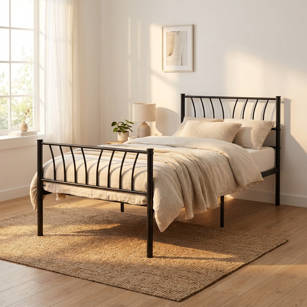 Harlow High Foot End Metal Bed Frame