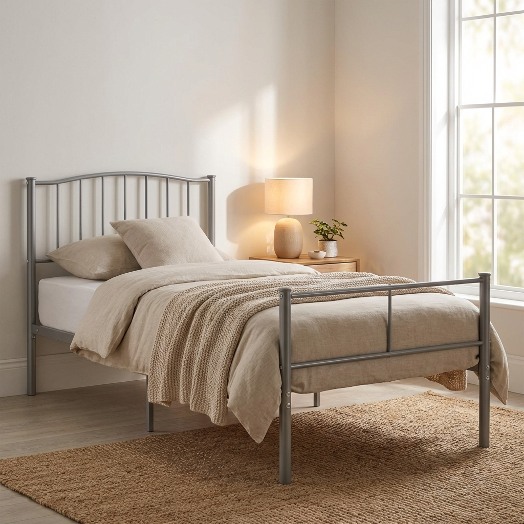 Newton High Foot End Metal Bed Frame