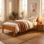 Amber Wooden Bed Frame