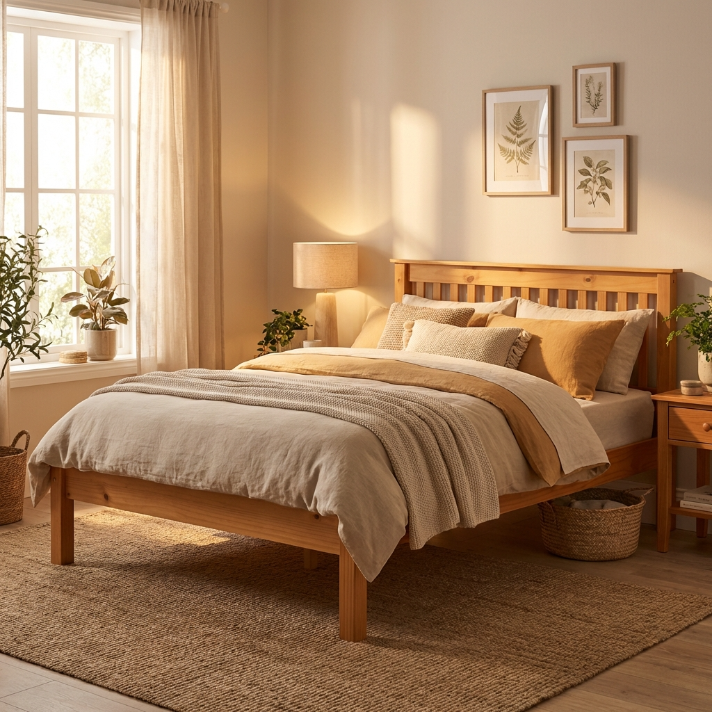 Monaco Low Foot End Wooden Bed Frame