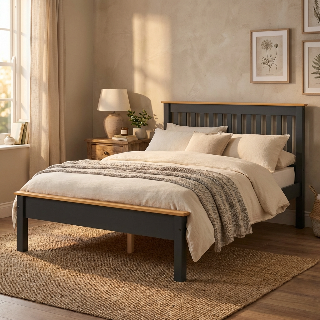Monaco Low Foot End Wooden Bed Frame