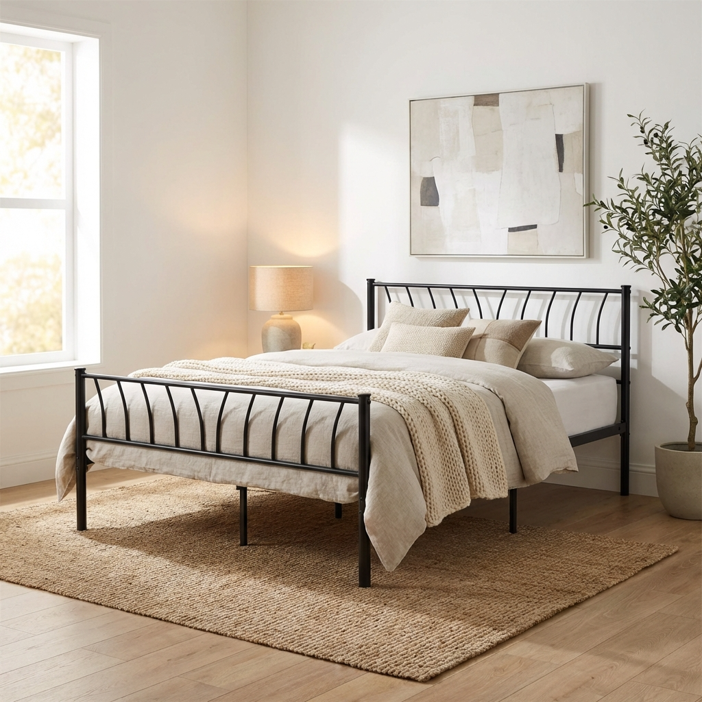 Harlow High Foot End Metal Bed Frame