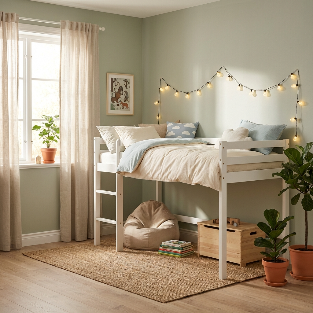 Panama 3ft Single Kids Mid Sleeper Bed Frame