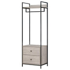 Alva Open Wardrobe Set with 2 Drawers & 4 Shelves