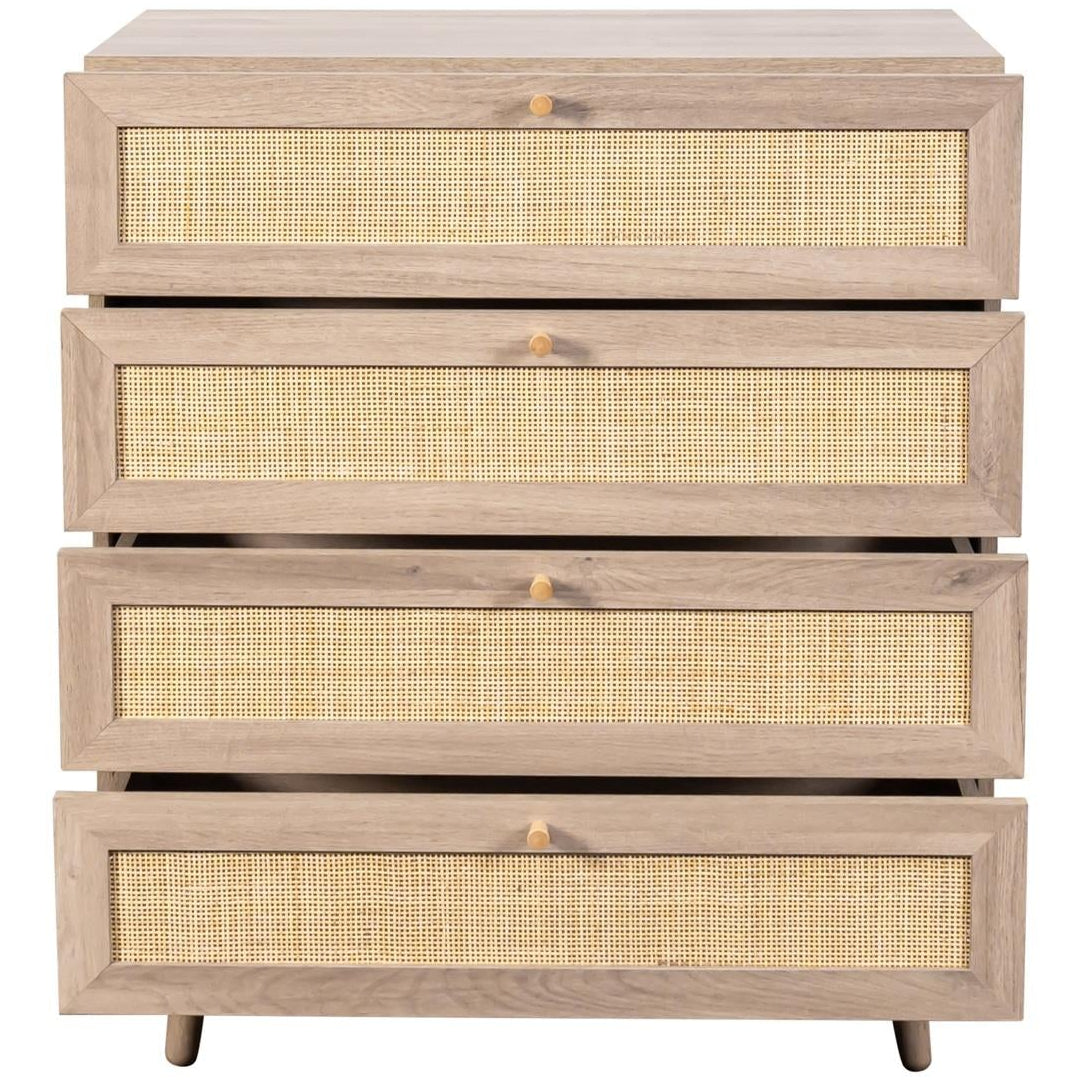 Willow Rattan 3 Door Wardrobe 3 Piece Bedroom Set