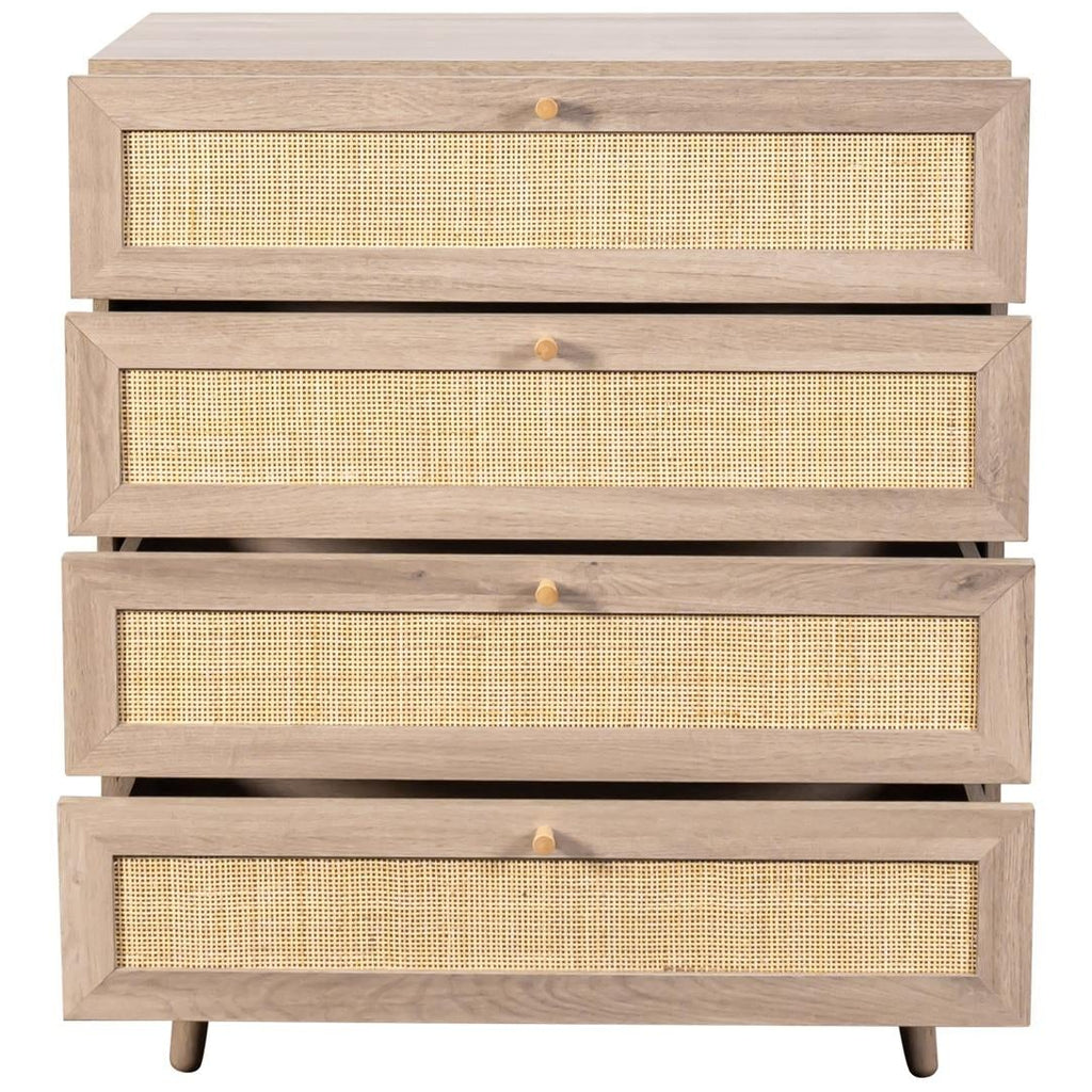 Willow Rattan 2 Door Wardrobe 3 Piece Bedroom Set