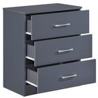 Highbury 3 Drawer Chest of Drawers & 1 Drawer Bedside 3 Piece Bedroom Set