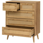 Manila Rattan 2 Door Wardrobe 3 Piece Bedroom Set