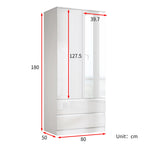 Soho 2 Door 2 Drawer Wardrobe