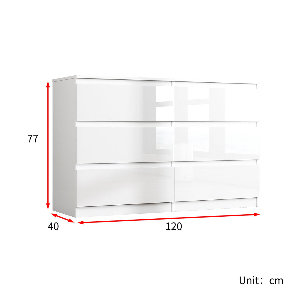Soho 6 Drawer Chest of Drawers