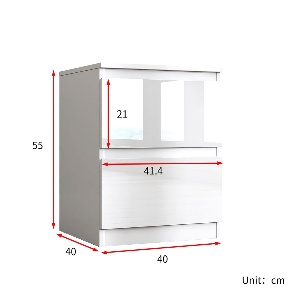 Soho 2 Drawer Bedside Table