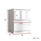 Soho 2 Drawer Bedside Table