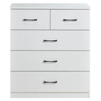 Paddington 4 Door Wardrobe & 3+2 Drawer Chest 3 Piece Bedroom Set