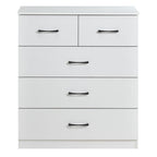 Paddington 3 Door Wardrobe & 3+2 Drawer Chest 4 Piece Bedroom Set