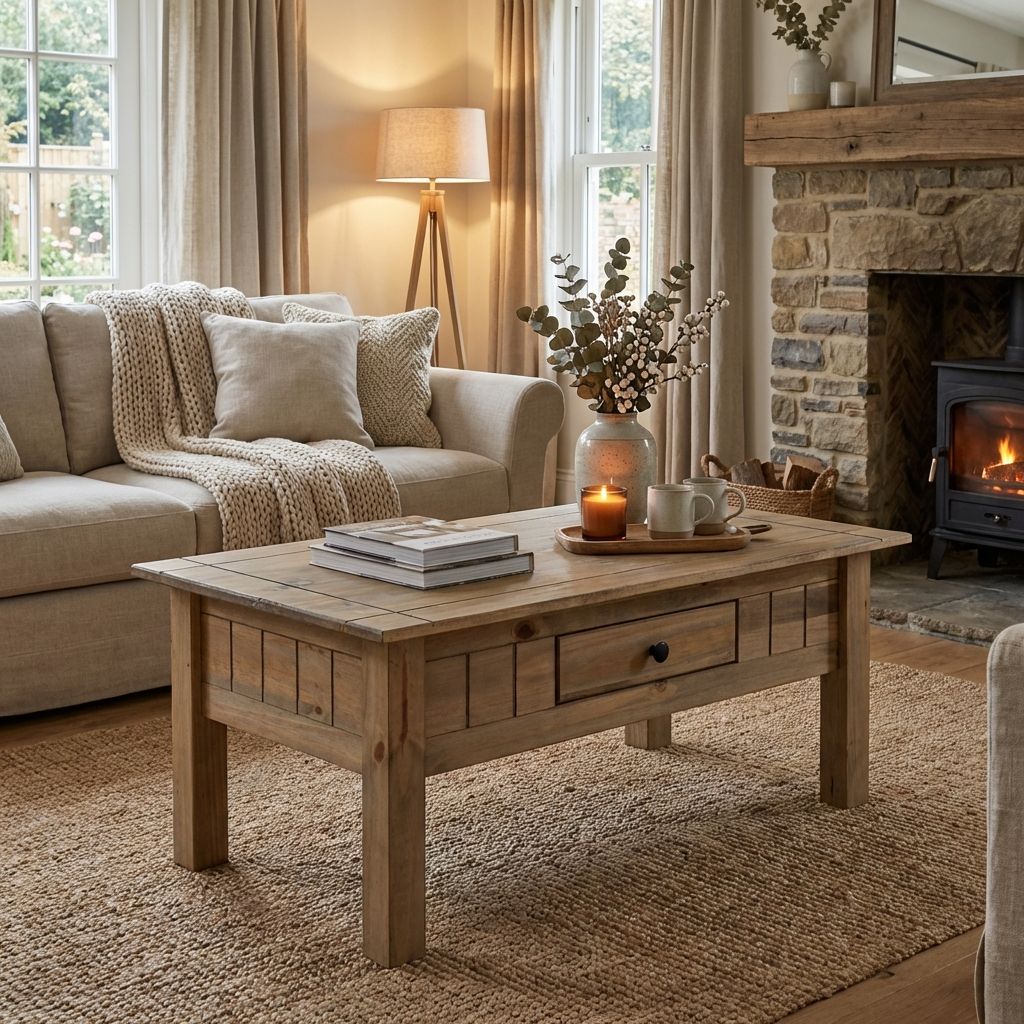 Panama 1 Drawer Coffee Table