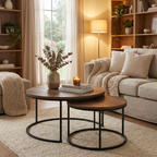 Quebec Round Nesting Coffee Table Set