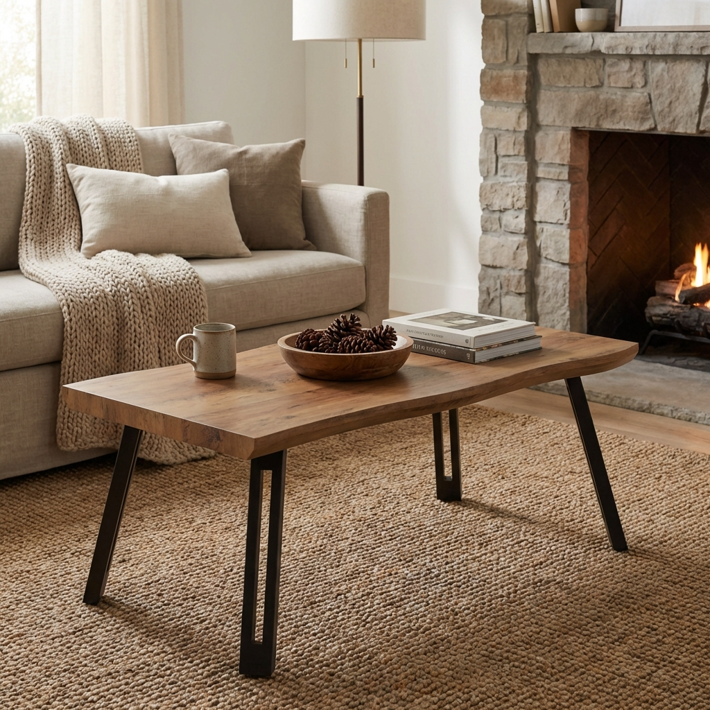 Quebec Wave Edge Coffee Table