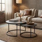 Athens Round Nesting Coffee Table Set