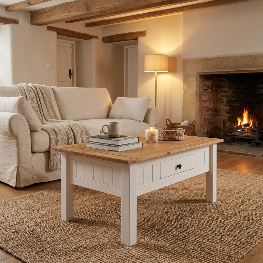 Panama 1 Drawer Coffee Table