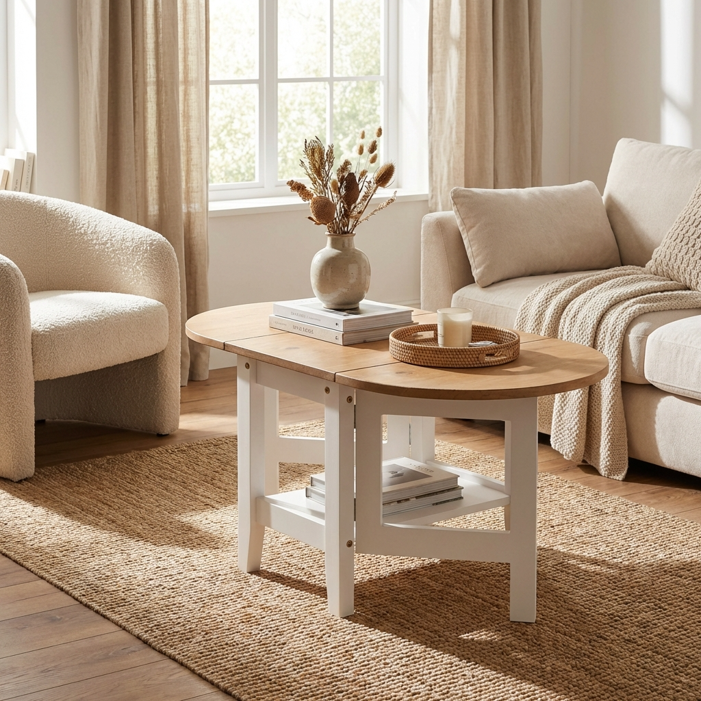 Santos Drop Leaf Extending Coffee Table